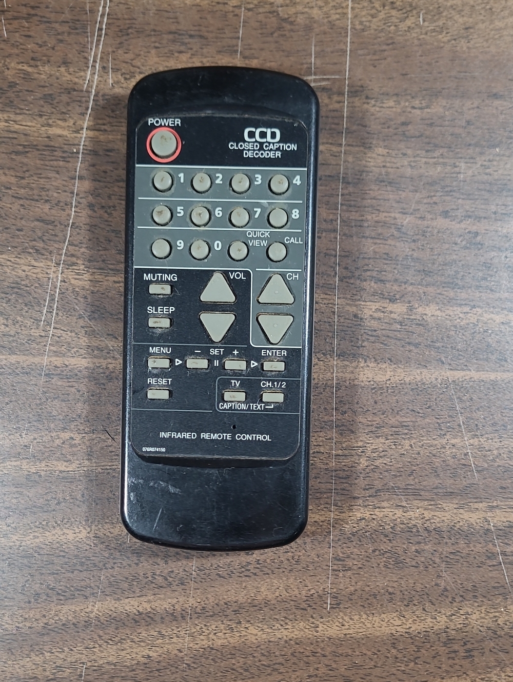CCD Closed Caption Decoder Infrared Remote #25-0167